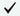 Black check mark on a white background